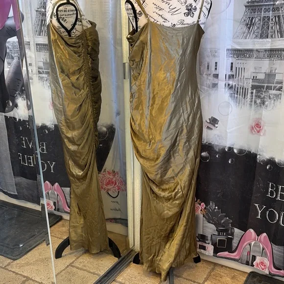 NWT Shona Joy Thalia Bias Ruched Maxi Dress - Picture 4 of 9